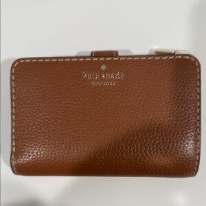 Kate Spade Cognac Tan Saddle  Medium Size Wallet
